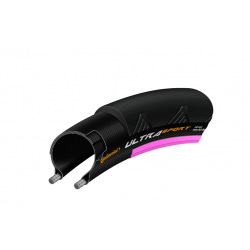 CONTINENTAL plášťUltra Sport II black/pink 700x25C Performance kevlar