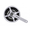 SHIMANO kľuky FC-TY501 170mm 42/34/24z. 6/7/8-k. strieb. s krytom na štvorhran