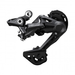 SHIMANO Prehadzovačka Deore M4120 10-k. čierna super dlhé ramienko Shadow