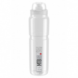 ELITE Fľaša FLY MTB transparentná šedé logo 950 ml
