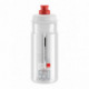 ELITE Fľaša JET transparentná červené logo 550 ml
