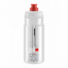 ELITE Fľaša JET transparentná červené logo 550 ml