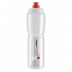 ELITE Fľaša JET transparentná červené logo 950 ml