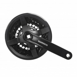 SHIMANO kľuky TY301 150mm 42-34-24z. 6-7-8-k. čierne