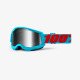 100% okuliare Strata 2 MX MTB Summit strieborné zrkadlové sklá