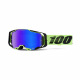 100% okuliare Armega MX MTB WAR RED HiPer strieborné zrkadlové sklá