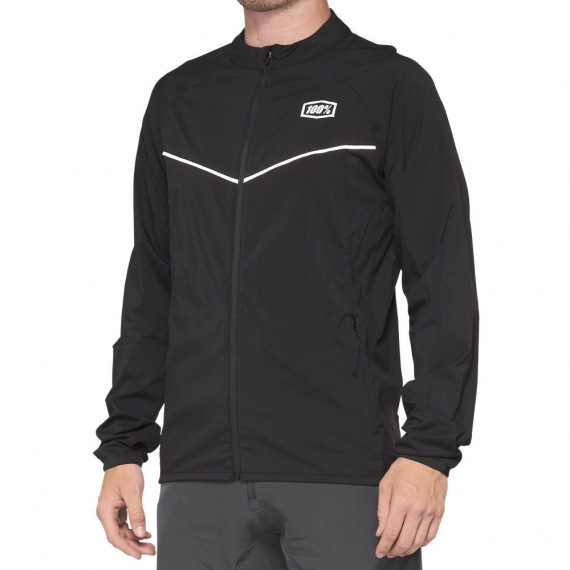 100% bunda CORRIDOR STRETCH WINDBREAKER Black