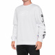 100% mikina PRIMITIVE Crewneck White