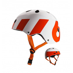 661 prilba Dirt Lid WHITE ORANGE