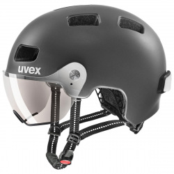 UVEX prilba RUSH VISOR BLACK - SILVER MAT